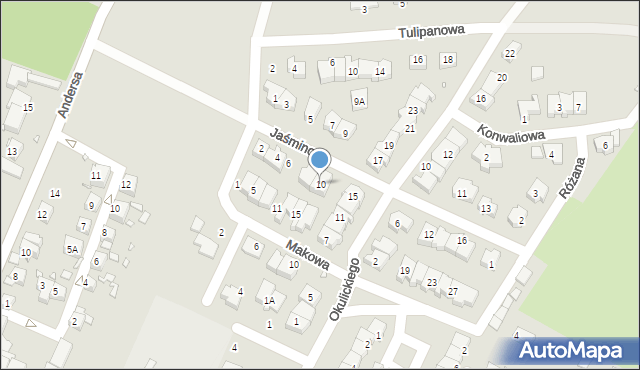 Zgorzelec, Jaśminowa, 10, mapa Zgorzelec