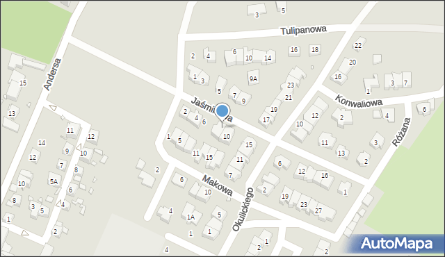 Zgorzelec, Jaśminowa, 8, mapa Zgorzelec