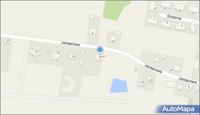 Zieleniewo, Jantarowa, 17, mapa Zieleniewo