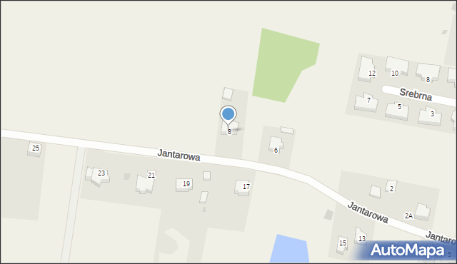 Zieleniewo, Jantarowa, 8, mapa Zieleniewo