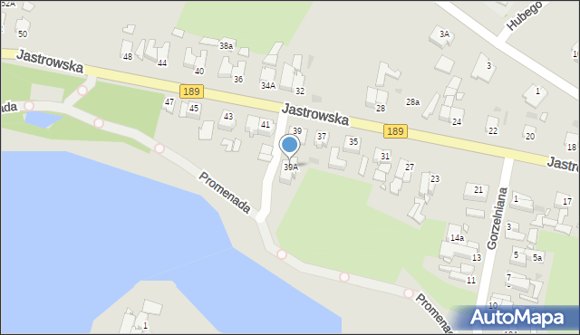 Złotów, Jastrowska, 39A, mapa Złotów