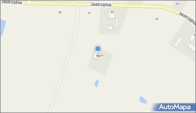 Żołędowo, Jastrzębia, 55a, mapa Żołędowo