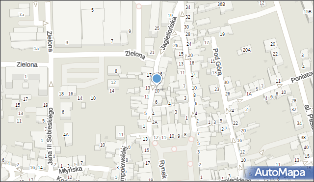 Żywiec, Jagiellońska, 10, mapa Żywiec