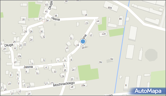 Żywiec, Jasna, 10, mapa Żywiec