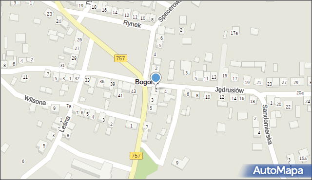 Bogoria, Jędrusiów, 2, mapa Bogoria