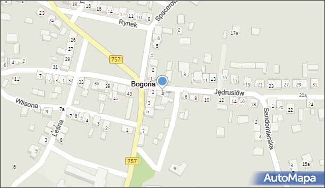 Bogoria, Jędrusiów, 4, mapa Bogoria