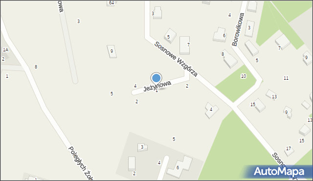 Bojano, Jeżynowa, 1, mapa Bojano
