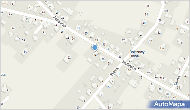 Bojszowy, Jedlińska, 24, mapa Bojszowy