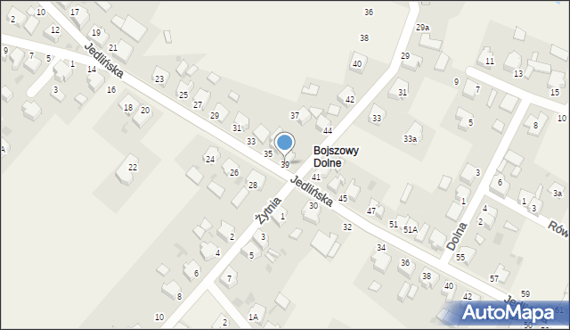Bojszowy, Jedlińska, 39, mapa Bojszowy