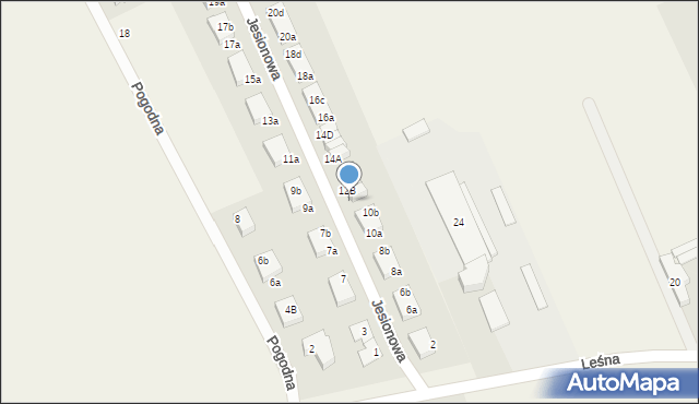 Bolesławice, Jesionowa, 12A, mapa Bolesławice