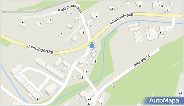 Bolków, Jeleniogórska, 22, mapa Bolków