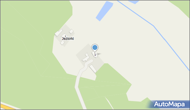 Brzozowa, Jeziorki, 4, mapa Brzozowa