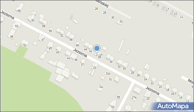 Bytów, Jeziorna, 40, mapa Bytów