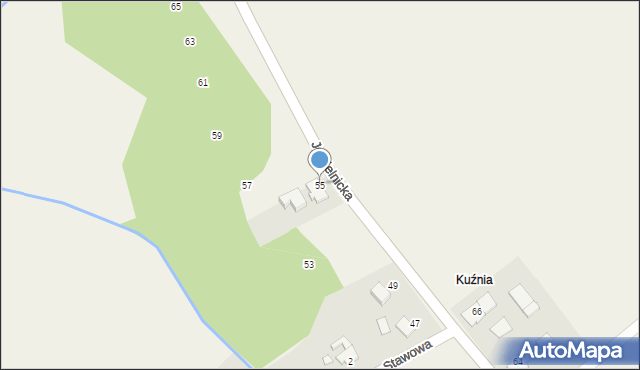 Centawa, Jemielnicka, 55, mapa Centawa