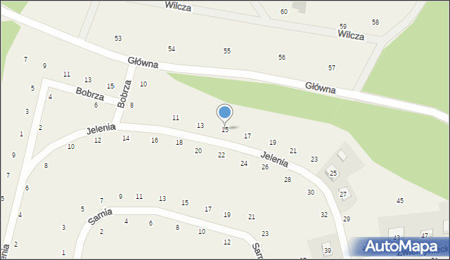 Cieszów, Jelenia, 15, mapa Cieszów