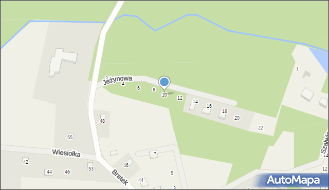 Czapielsk, Jeżynowa, 10, mapa Czapielsk