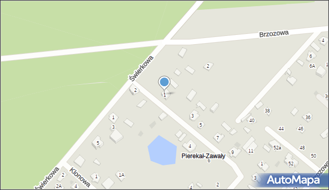 Czarna Białostocka, Jesionowa, 1, mapa Czarna Białostocka