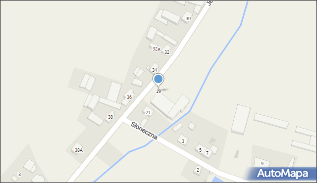 Czerlejnko, Jesionowa, 19, mapa Czerlejnko