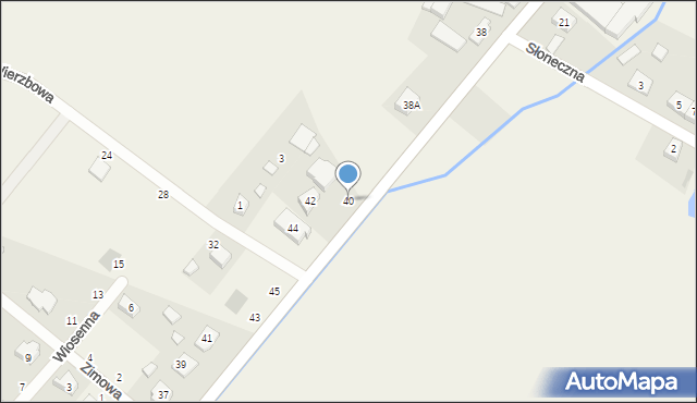 Czerlejnko, Jesionowa, 40, mapa Czerlejnko