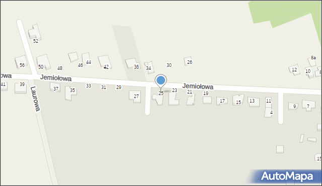 Częstochowa, Jemiołowa, 25, mapa Częstochowy