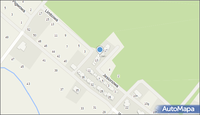 Daszewice, Jesionowa, 15, mapa Daszewice