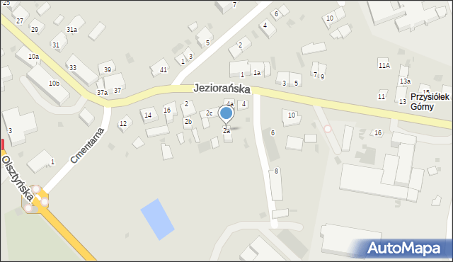 Dobre Miasto, Jeziorańska, 2a, mapa Dobre Miasto