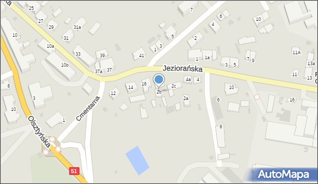 Dobre Miasto, Jeziorańska, 2b, mapa Dobre Miasto