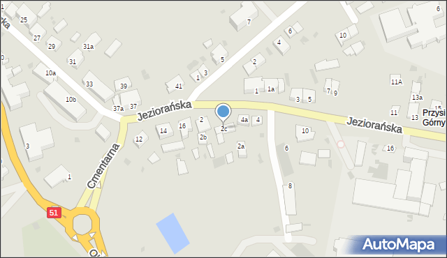 Dobre Miasto, Jeziorańska, 2c, mapa Dobre Miasto