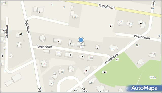 Dolaszewo, Jesionowa, 7, mapa Dolaszewo