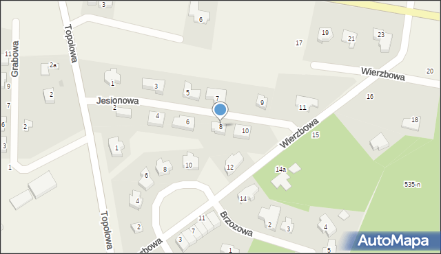 Dolaszewo, Jesionowa, 8, mapa Dolaszewo