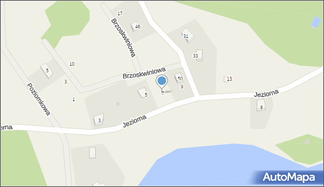 Donimierz, Jeziorna, 7, mapa Donimierz