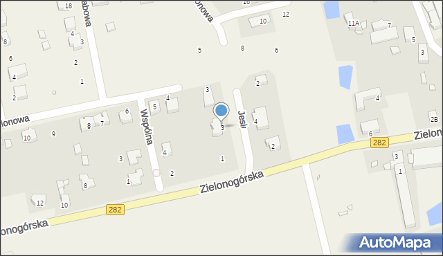 Droszków, Jesionowa, 3, mapa Droszków