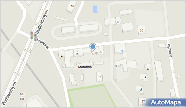 Gdańsk, Jesienna, 27, mapa Gdańska