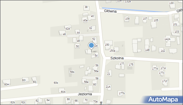 Goczałkowice-Zdrój, Jeziorna, 54A, mapa Goczałkowice-Zdrój