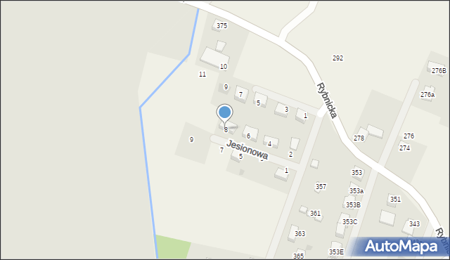 Gostyń, Jesionowa, 8, mapa Gostyń