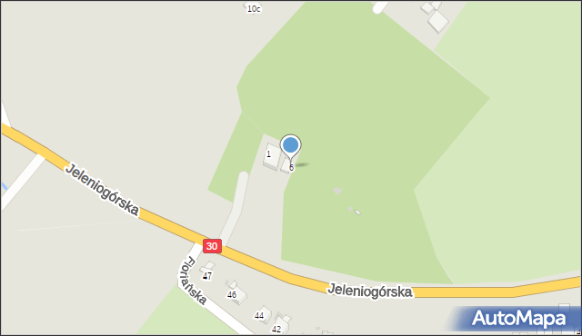 Gryfów Śląski, Jeleniogórska, 6, mapa Gryfów Śląski