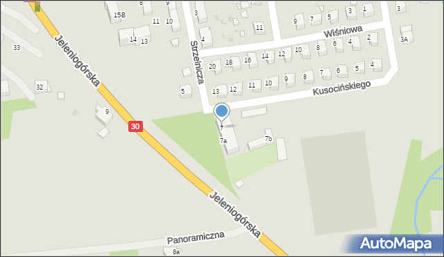 Gryfów Śląski, Jeleniogórska, 7, mapa Gryfów Śląski