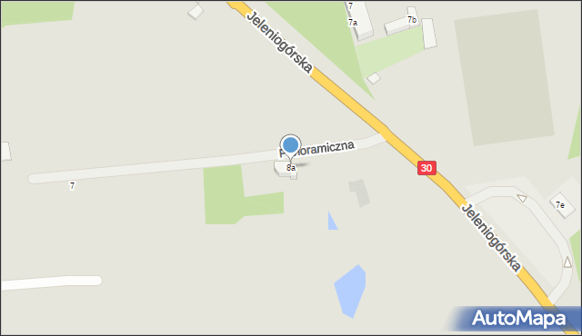 Gryfów Śląski, Jeleniogórska, 8a, mapa Gryfów Śląski