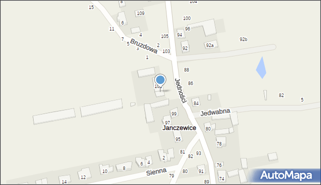 Janczewice, Jedności, 99a, mapa Janczewice