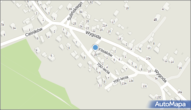 Jaworzno, Jeleń-Rynek, 10, mapa Jaworzno