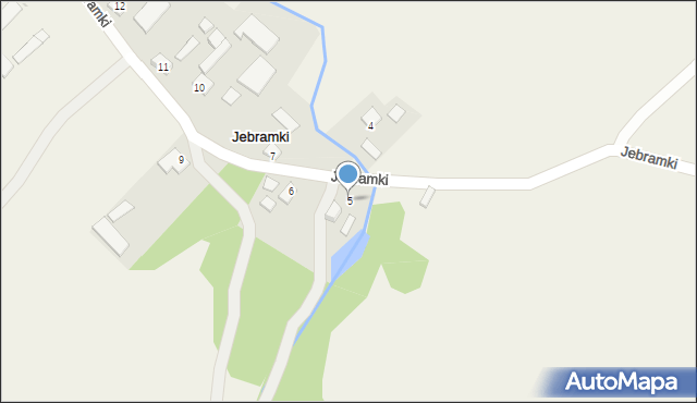 Jebramki, Jebramki, 5, mapa Jebramki