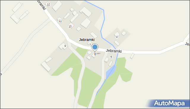 Jebramki, Jebramki, 6, mapa Jebramki