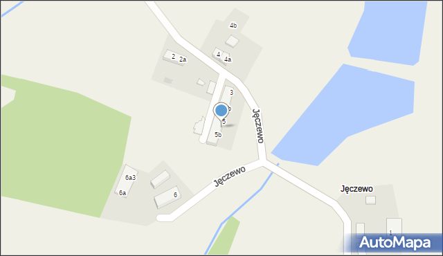 Jęczewo, Jęczewo, 5a, mapa Jęczewo