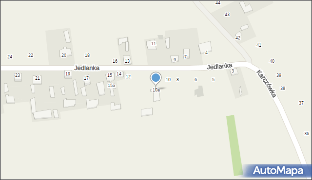 Jedlanka, Jedlanka, 10a, mapa Jedlanka