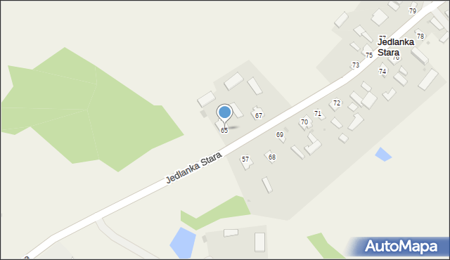 Jedlanka Stara, Jedlanka Stara, 65, mapa Jedlanka Stara