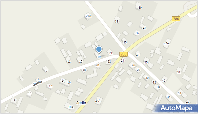 Jedle, Jedle, 19, mapa Jedle