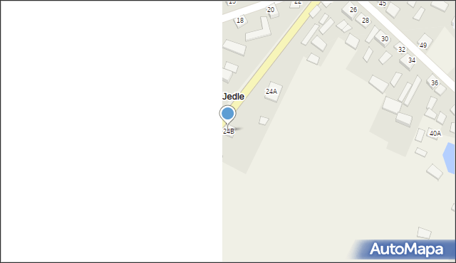 Jedle, Jedle, 24B, mapa Jedle