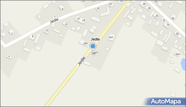 Jedle, Jedle, 24B, mapa Jedle