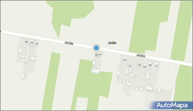 Jedle, Jedle, 53, mapa Jedle