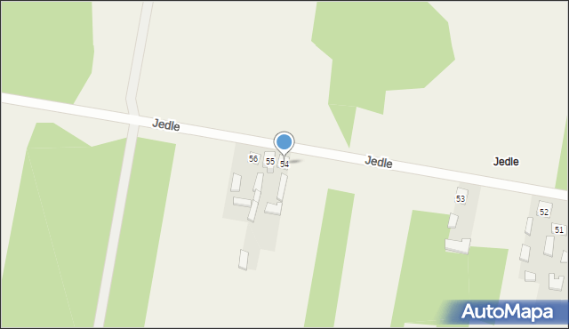 Jedle, Jedle, 54, mapa Jedle